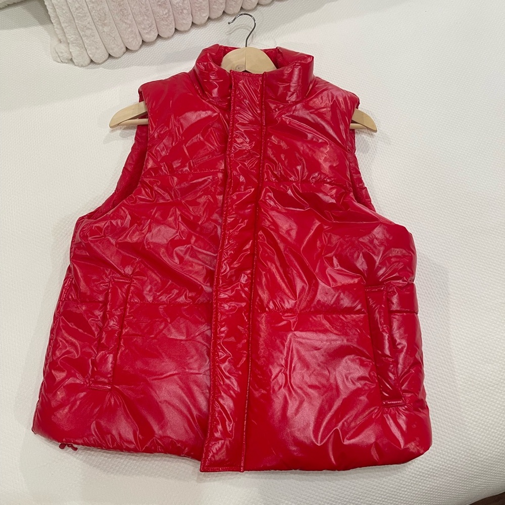 NWT! Ladies Cherry Red Puffer Vest